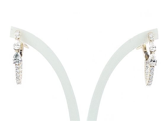 Boucles d'oreilles Crivelli Femme in Or rosé Diamante 0.64 Ct 04562343 - 04562343